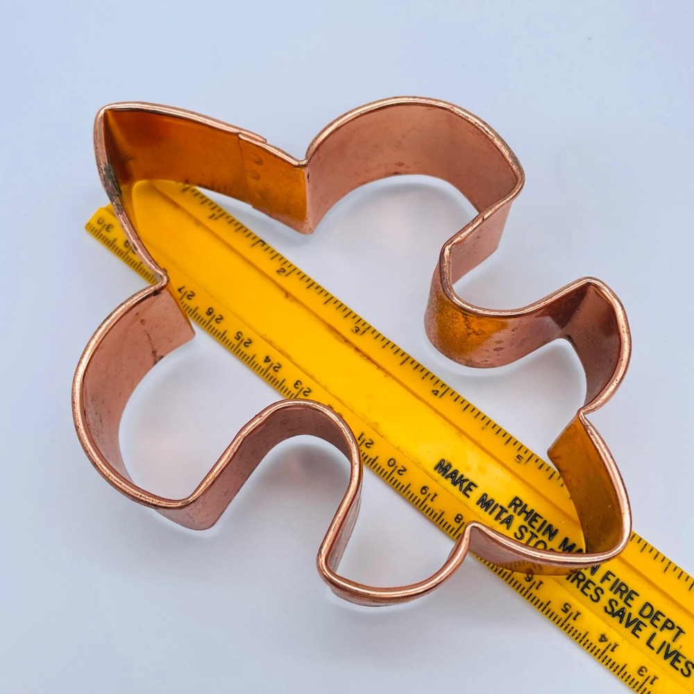Large Copper Cookie Cutter - Christmas #7 Fluer Di Lis New Orlean‎ Saints